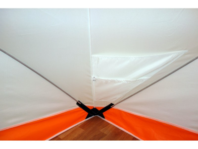 Зимняя палатка Призма Премиум (1-сл) 215*215 (бело-синий)