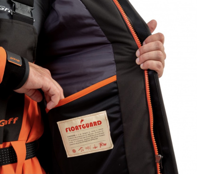 Костюм рыболовный Graff (поплавок -15°С) (215ОВ-11 черно-оранжевый) размер XXL (176-182)