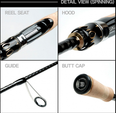 Спиннинг JS Company Bixod B1 S6102MH-R 2.08m 10.5-42gr Twith