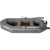 Лодка гребная под мотор Лоцман Профи С-260 МПРС серый (реечная слань, приставка под мотор)