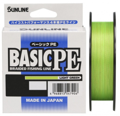 Шнур Sunline Basic PE HG 150m (Light Green) #1.0/0.171mm 16lb/7.7kg