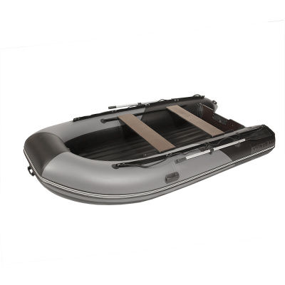 Лодка моторная килевая Лоцман М-350 НД НД Премиум (серо-черный)