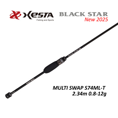 Спиннинг Xesta Black Star Multi Swap S74ML-T 2.34m 0.8-12g