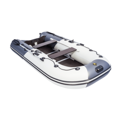 Лодка ПВХ Ривьера Компакт 3600 СК "Комби" светло-серый/графит