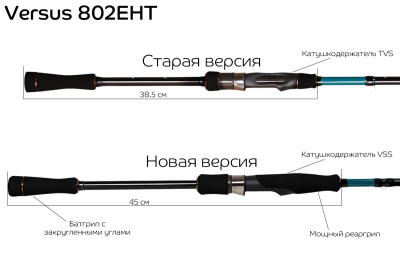 Спиннинг CF Crazy Fish Versus VSR802МТ 2.44m 6-32gr Extra Fast
