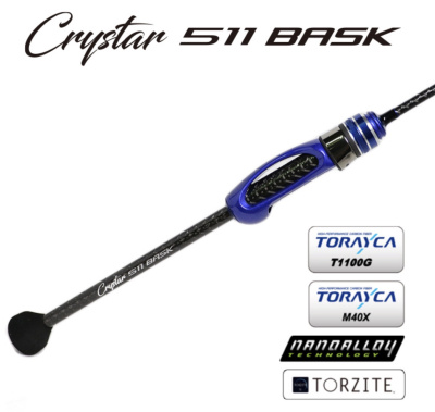 Спиннинг Crystal 511 Bask Clear Blue 1.83m 0.2-1.8gr