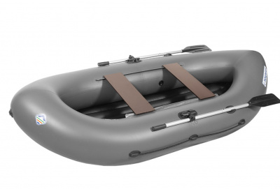 Лодка гребная Лоцман Турист 300 ВНД (серый)