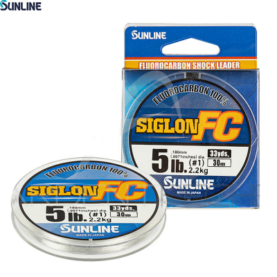 Флюорокарбон Sunline Siglon FC 30m PE#0.5/2.4lb/1.1kg/0.050mm