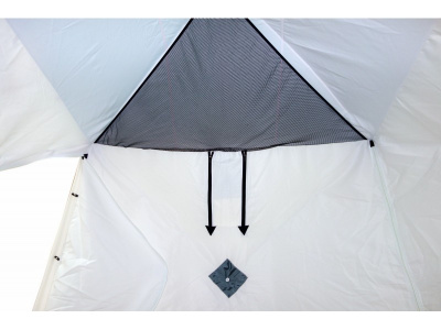 Всесезонная палатка Призма Шелтерс (2-сл) 185*185 (бело-оранжевый)