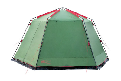 Палатка-Шатер TRAMP LITE Mosquito Green 4.3х3.7х2.25 м (V2) + Съемный пол из терпаулинга