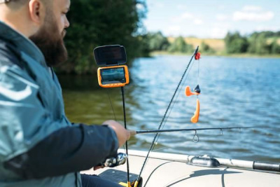 Подводная видео-камера CALYPSO UVS-03 PLUS с функцией записи + Комплект для установки камеры CALYPSO на лодку