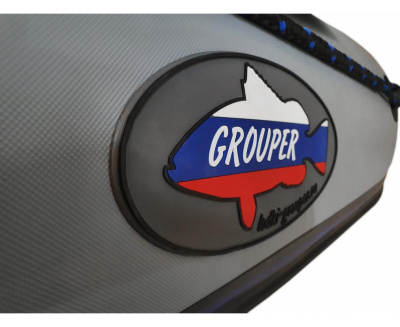 Лодка Grouper GR 335W (кокпит 80 см) НДНД (серо - синий) модель 2025 г