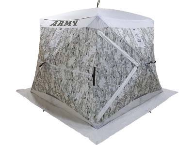 Зимняя палатка Призма Премиум 230*230 (2-сл) Армеец (зимний хаки)