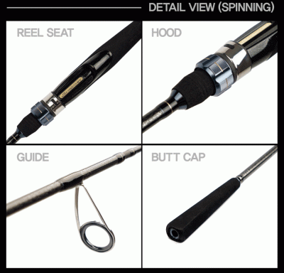 Спиннинг JS Company Charm Air Tenya S752L-ML-MT Titanium 2.26m 5-30gr