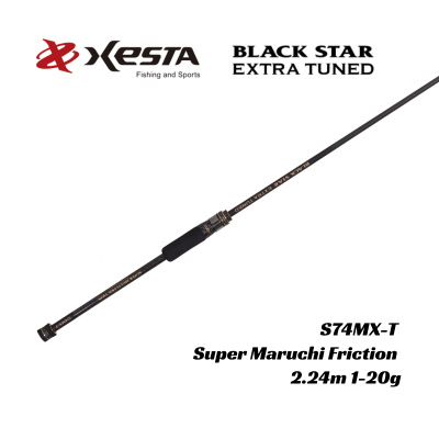 Спиннинг Xesta Black Star Extra Tuned S74MX-T Super Multi Friction 2.24m 1-20gr