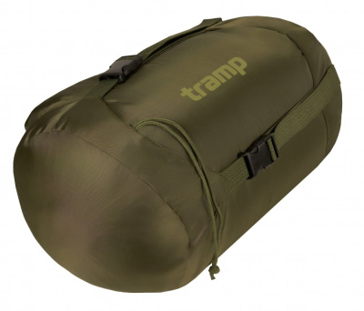 Спальный мешок кокон Tramp Troll T-Loft Regular Olive (правый) 220*95*85 см (-25°C)