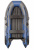 Лодка моторная килевая Лоцман М-350 НД НД Премиум (серо-синий)