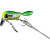 Воблер Jackall micro Tappy Floating #chartreuse grass hopper