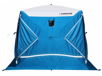 Зимняя палатка Призма Премиум STRONG (1-сл) 225*215 (бело-синий)